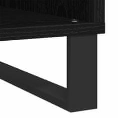 Vidaxl Omara za plošče Črni hrast 100 x 38 x 48 cm Konstruiran les
