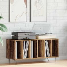 Vidaxl Omara za plošče artisan hrast 100 x 38 x 48 cm Konstruiran les