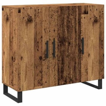 Vidaxl Strani šal Star les 90 x 34 x 80 cm Konstruiran les