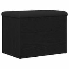 Vidaxl Klop za shranjevanje Črni hrast 62 x 42 x 45 cm Konstruiran les