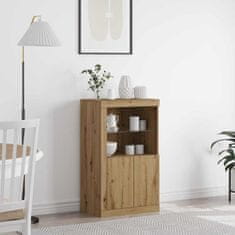 Vidaxl Stranska omara artisan hrast 60.5 x 37 x 100 cm Konstruiran les