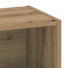Vidaxl Ležeča polica 2 pcs Rjava 40 x 28.5 x 40 cm Konstruiran les