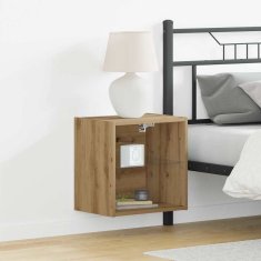Vidaxl Ležeča polica 2 pcs Rjava 40 x 28.5 x 40 cm Konstruiran les