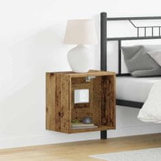Vidaxl Ležeča polica 2 pcs Rjava 40 x 28.5 x 40 cm Konstruiran les