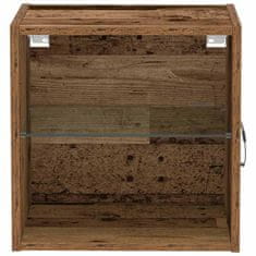 Vidaxl Ležeča polica 2 pcs Rjava 40 x 28.5 x 40 cm Konstruiran les