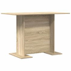 Vidaxl Jedilna miza sonoma hrast 110 x 60 x 75 cm Konstruiran les
