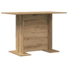 Vidaxl Jedilna miza artisan hrast 110 x 60 x 75 cm Konstruiran les