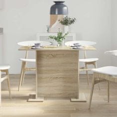 Vidaxl Jedilna miza sonoma hrast 110 x 60 x 75 cm Konstruiran les