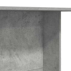 Vidaxl Jedilna miza Betonsko siva 110 x 60 x 75 cm Konstruiran les