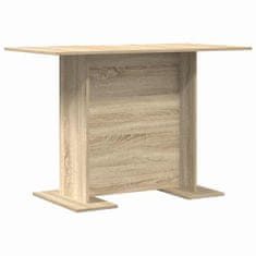 Vidaxl Jedilna miza sonoma hrast 110 x 60 x 75 cm Konstruiran les