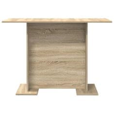 Vidaxl Jedilna miza sonoma hrast 110 x 60 x 75 cm Konstruiran les