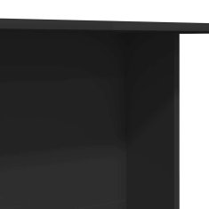 Vidaxl Jedilna miza Črna 110 x 60 x 75 cm Konstruiran les
