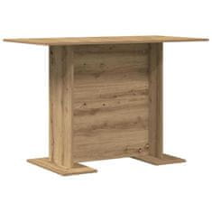 Vidaxl Jedilna miza artisan hrast 110 x 60 x 75 cm Konstruiran les