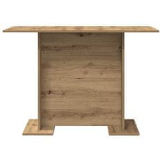 Vidaxl Jedilna miza artisan hrast 110 x 60 x 75 cm Konstruiran les