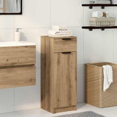 Vidaxl Kopalniška omara Umetni hrast 32x34x90 cm Inženirski les