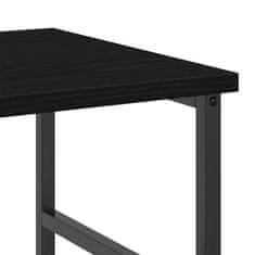 Vidaxl Knjižna polica Črni hrast 50x33x82cm Konstruiran les