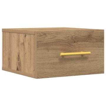 Vidaxl Nočna omarica Umetni hrast 35 x 35 x 20 cm Konstruiran les