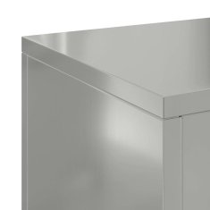 Vidaxl Stojala za rastline 2 pcs srebrna 24 x 24 x 35 cm