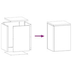 Vidaxl Stojala za rastline 2 pcs Antracit 24 x 24 x 35 cm Jeklo