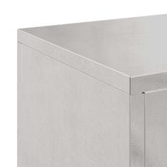 Vidaxl Stojala za rastline 2 pcs srebrna 24 x 24 x 35 cm