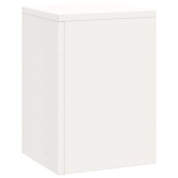 Vidaxl Stojala za rastline 3 pcs Bela 24 x 24 x 75 cm Jeklo