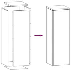 Vidaxl Stojala za rastline 2 pcs Olivno zelena 24 x 24 x 75 cm Jeklo