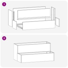 Vidaxl Vrtni sadilnik 2-Tier 100x60x45 cm Nerjaveče jeklo