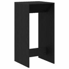 Vidaxl Barska miza Črna Orehovina 51 x 50 x 103.5 cm Konstruiran les