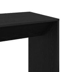 Vidaxl Barska miza Črna Orehovina 51 x 50 x 103.5 cm Konstruiran les