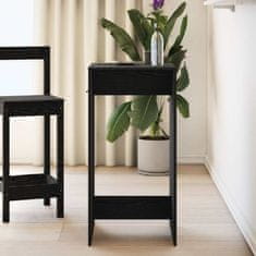 Vidaxl Barska miza Črna Orehovina 51 x 50 x 103.5 cm Konstruiran les