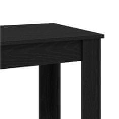 Vidaxl Barska miza Črna Orehovina 51 x 50 x 103.5 cm Konstruiran les