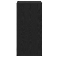 Vidaxl Barska miza Črna Orehovina 51 x 50 x 103.5 cm Konstruiran les