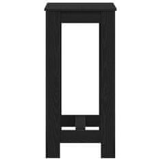 Vidaxl Barska miza Črna Orehovina 51 x 50 x 103.5 cm Konstruiran les