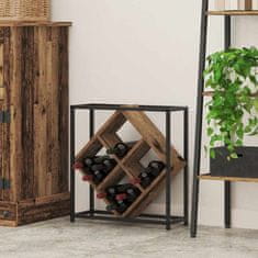 Vidaxl Stojalo za vino Star les 51 x 18 x 52.5 cm Konstruiran les