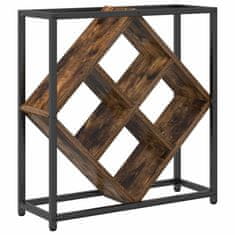 Vidaxl Stojalo za vino Dimljeni hrast 51 x 18 x 52.5 cm