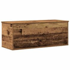 Vidaxl Shranjevalna škatla Star les 90 x 35 x 35 cm Konstruiran les