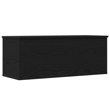 Vidaxl Shramba Škatla Črni Oreh 90x35x35 cm Inženirski Les