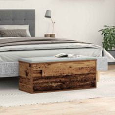 Vidaxl Shranjevalna škatla Star les 90 x 35 x 35 cm Konstruiran les