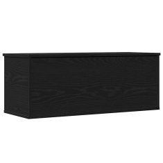 Vidaxl Shramba Škatla Črni Oreh 90x35x35 cm Inženirski Les