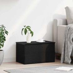 Vidaxl Shranjevalna škatla Črni hrast 60 x 35 x 35 cm Konstruiran les