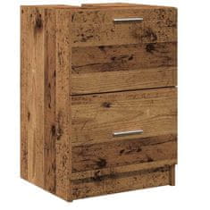 Vidaxl Omarica za umivalnik Star les 40 x 37 x 59 cm Konstruiran les