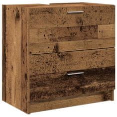 Vidaxl Omarica za umivalnik Star les 59 x 37 x 59 cm Konstruiran les