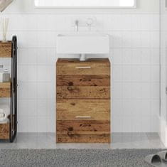 Vidaxl Omarica za umivalnik Star les 40 x 37 x 59 cm Konstruiran les