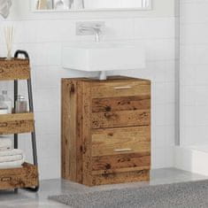 Vidaxl Omarica za umivalnik Star les 40 x 37 x 59 cm Konstruiran les