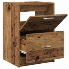 Vidaxl Omarica za umivalnik Star les 40 x 37 x 59 cm Konstruiran les