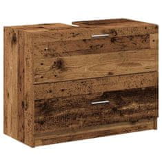 Vidaxl Omarica za umivalnik Star les 78 x 37 x 59 cm Konstruiran les