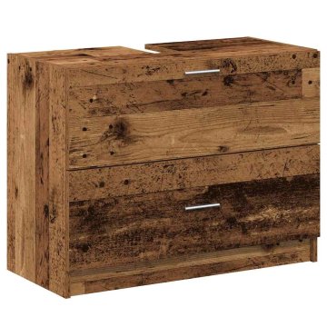 Vidaxl Omarica za umivalnik Star les 78 x 37 x 59 cm Konstruiran les