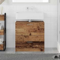 Vidaxl Omarica za umivalnik Star les 59 x 37 x 59 cm Konstruiran les