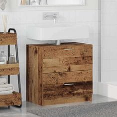 Vidaxl Omarica za umivalnik Star les 59 x 37 x 59 cm Konstruiran les