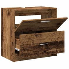 Vidaxl Omarica za umivalnik Star les 59 x 37 x 59 cm Konstruiran les